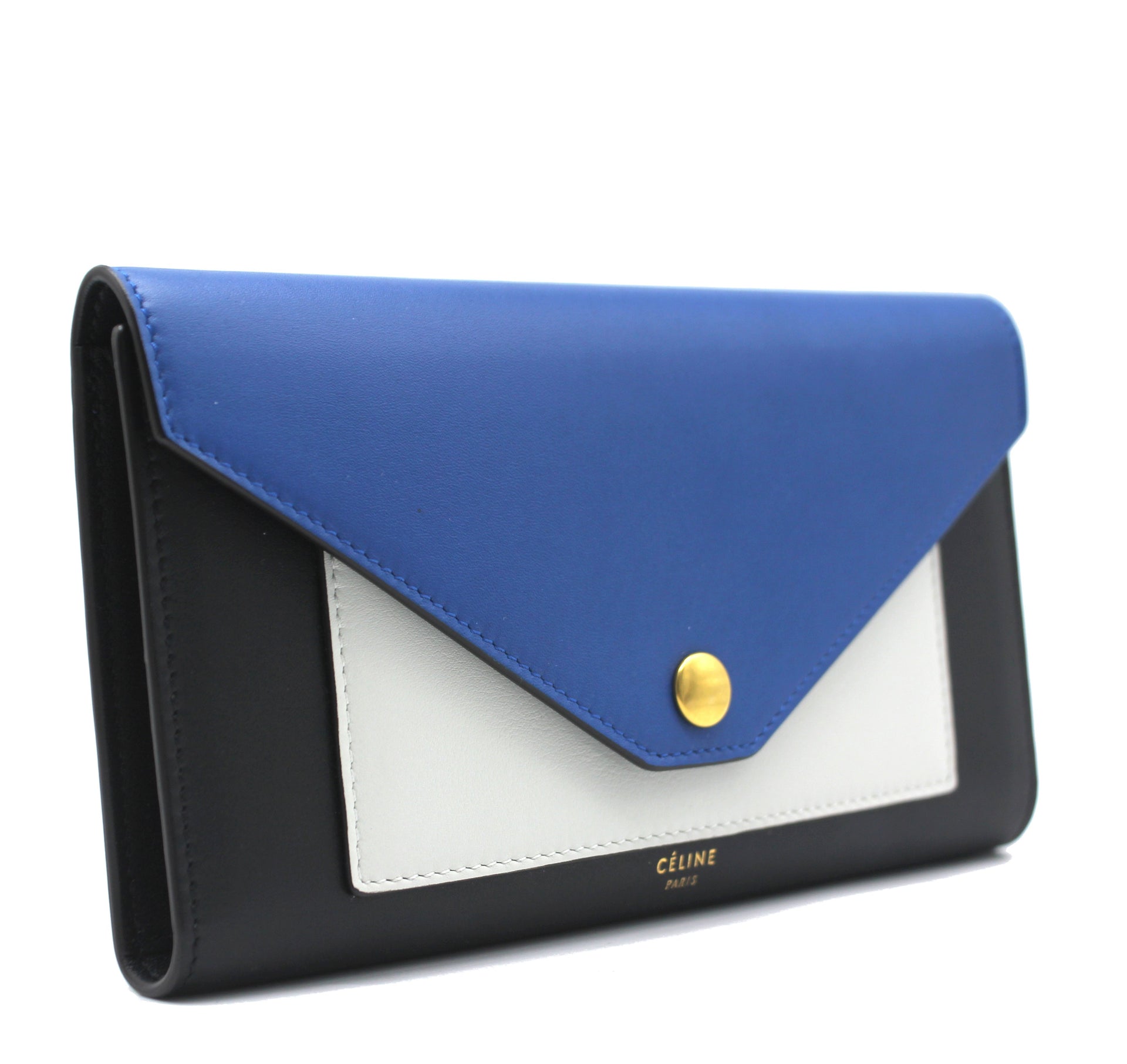 Celine Tricolor Multifunction Pocket Wallet