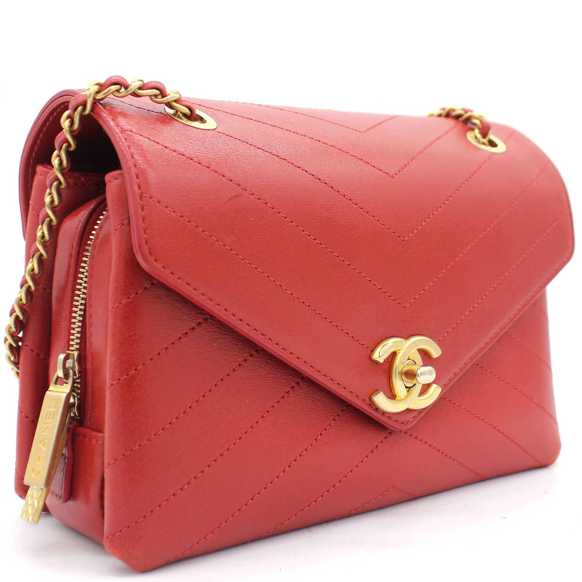 Chanel Red Quilted Tweed Vintage Flap Bag – STYLISHTOP