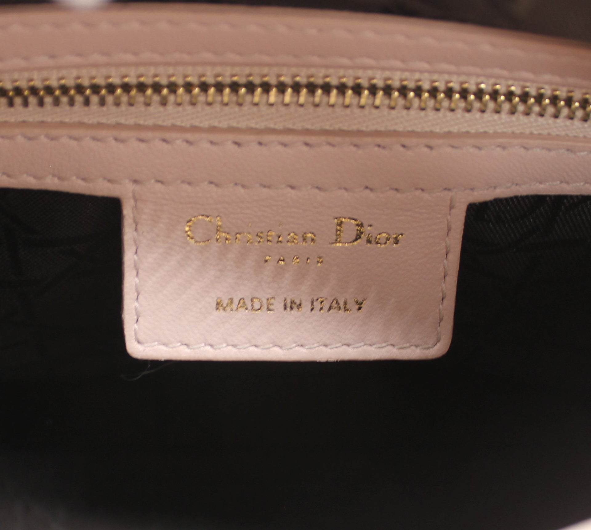 Medium Lady Dior in Light Pink Lambskin Leather