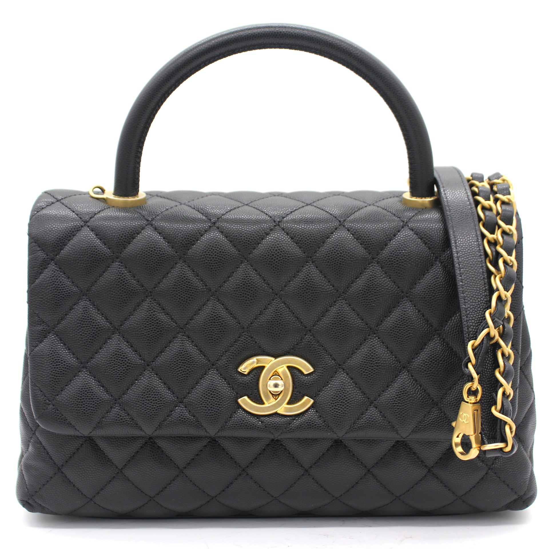 Chanel Mini Coco Charms Flap Bag w/ Tags - Black Crossbody Bags