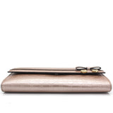 Beige Micro Guccissima Leather Continental Wallet