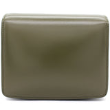 Army Green Leather Mini Classic Box Shoulder Bag