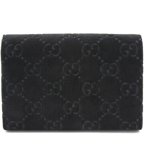 Dionysus GG velvet mini chain wallet