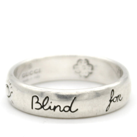 "Blind For Love" ring in silver