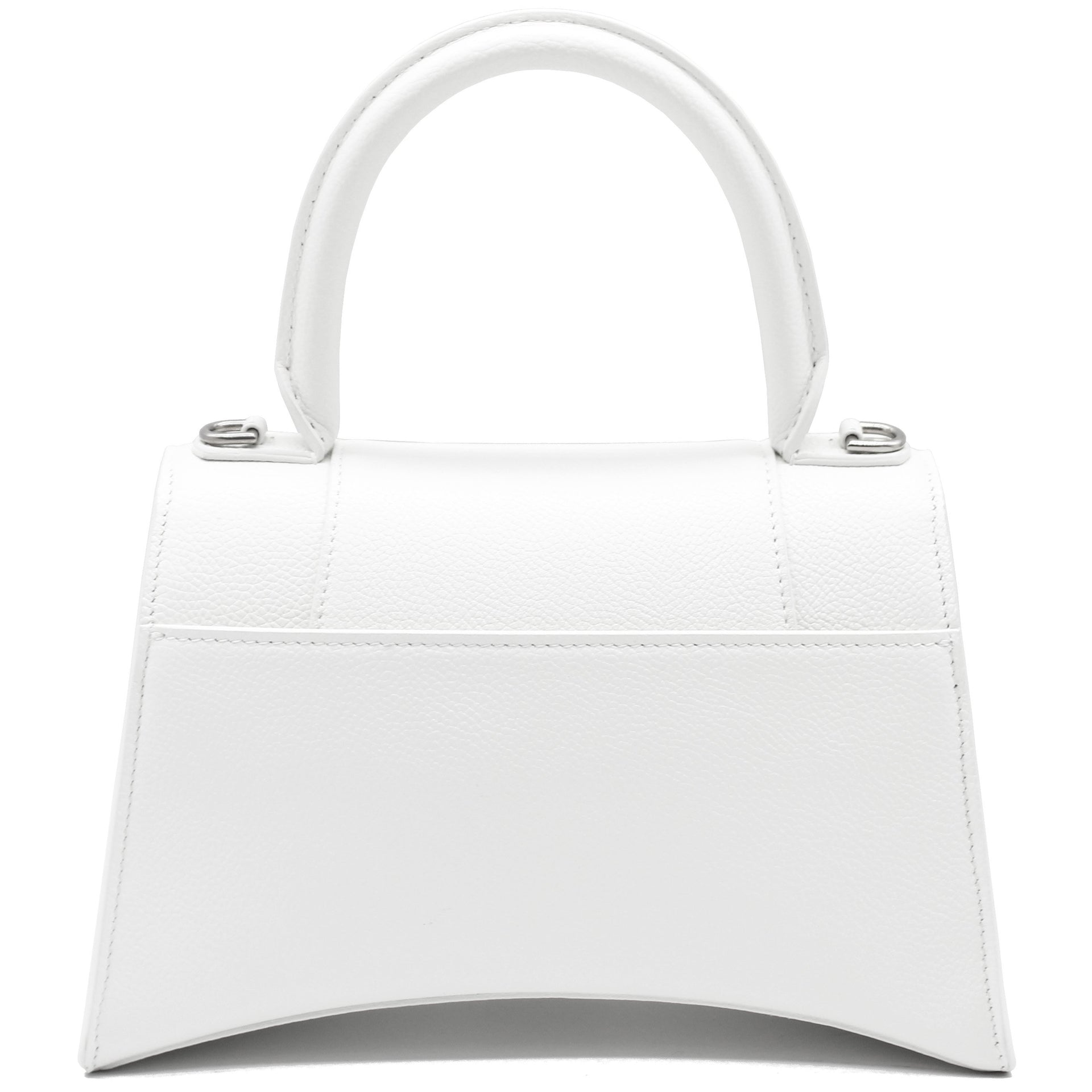 Hourglass Small Top Handle Bag White