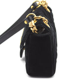 Marmont Matelassé Mini Velvet Black Bag
