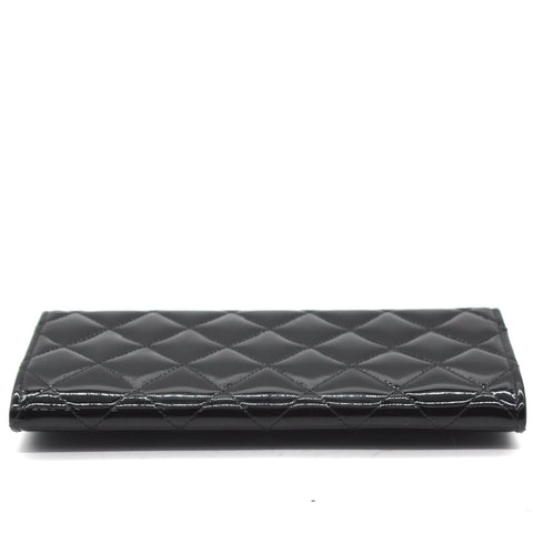 L-Yen Wallet Quilted Patent Leather Wallet