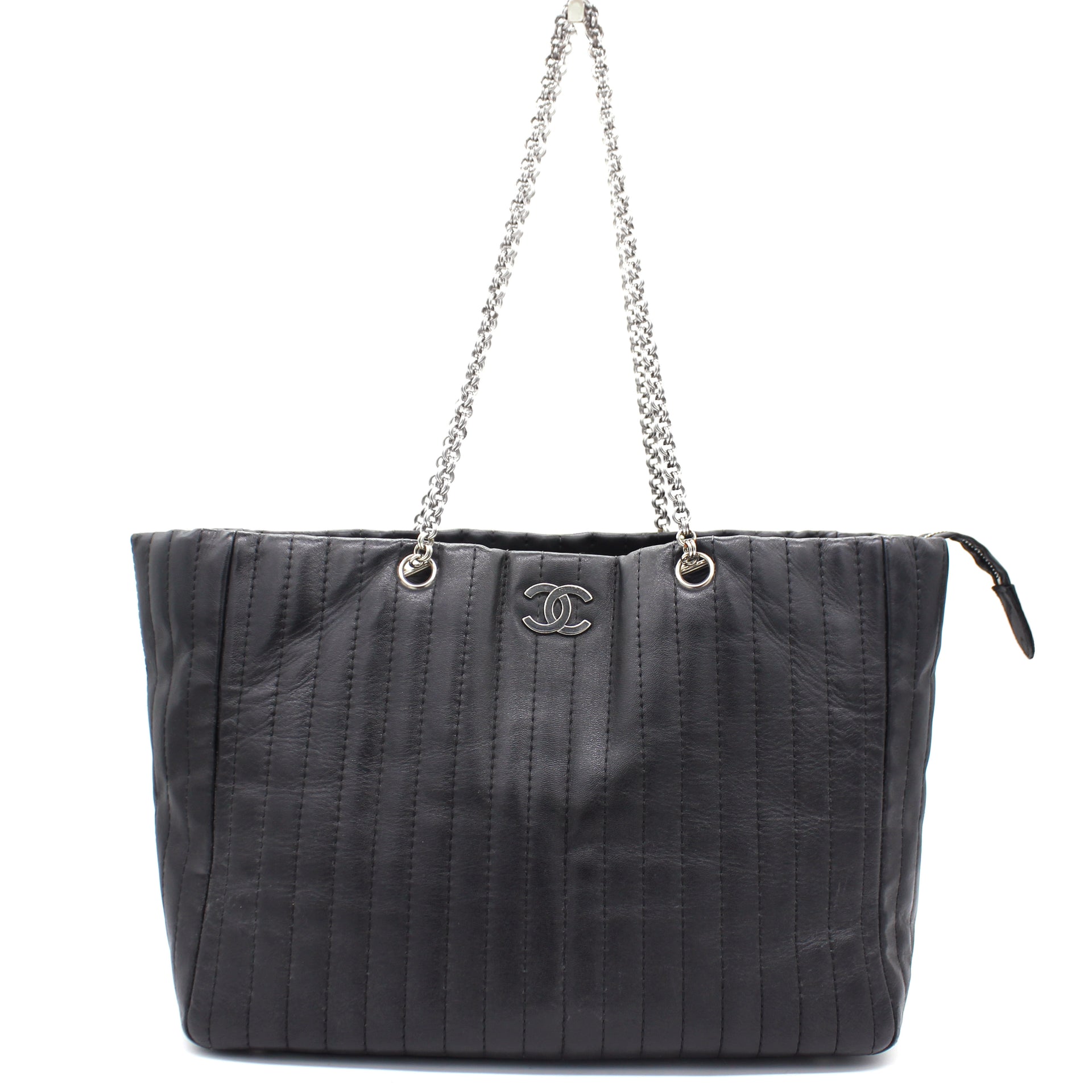 Vertical Quilted Mademoiselle Tote