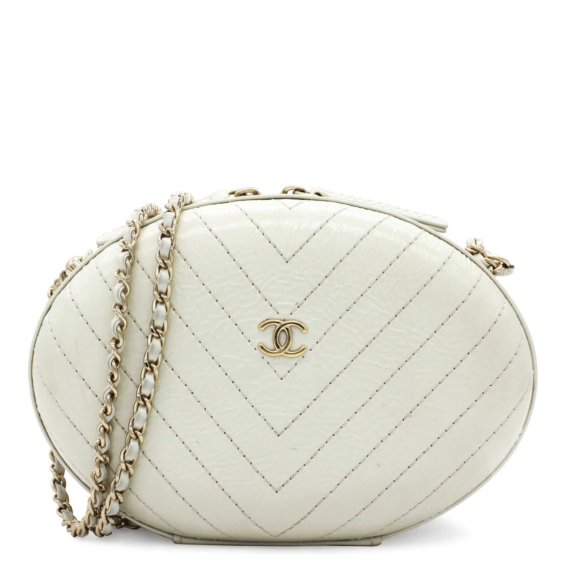 CHANEL Pre-Owned Mini diamond-quilted Round Vanity two-way Bag - Farfetch