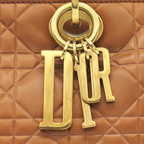 Calfskin Large Lady Dior Supple Bag