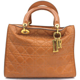 Calfskin Large Lady Dior Supple Bag