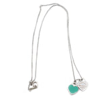 Tiffany Mini Double Heart Tag Pendant