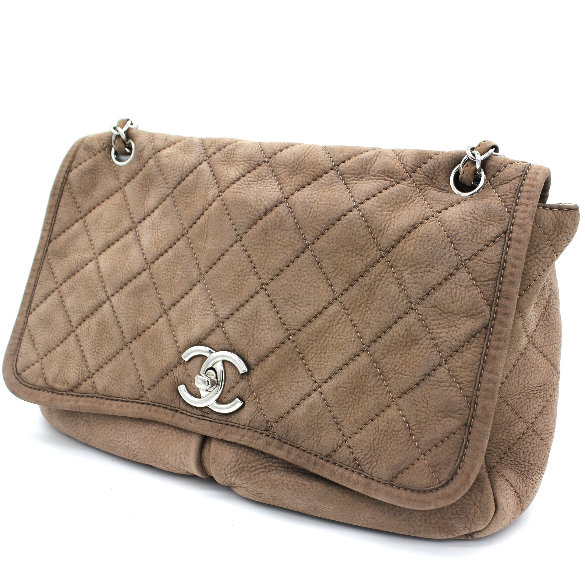 Chanel Brown Nubuck Leather Flap Bag – STYLISHTOP