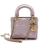 Christian Dior Lady Dior Bag with Chain in Pearly Lambskin