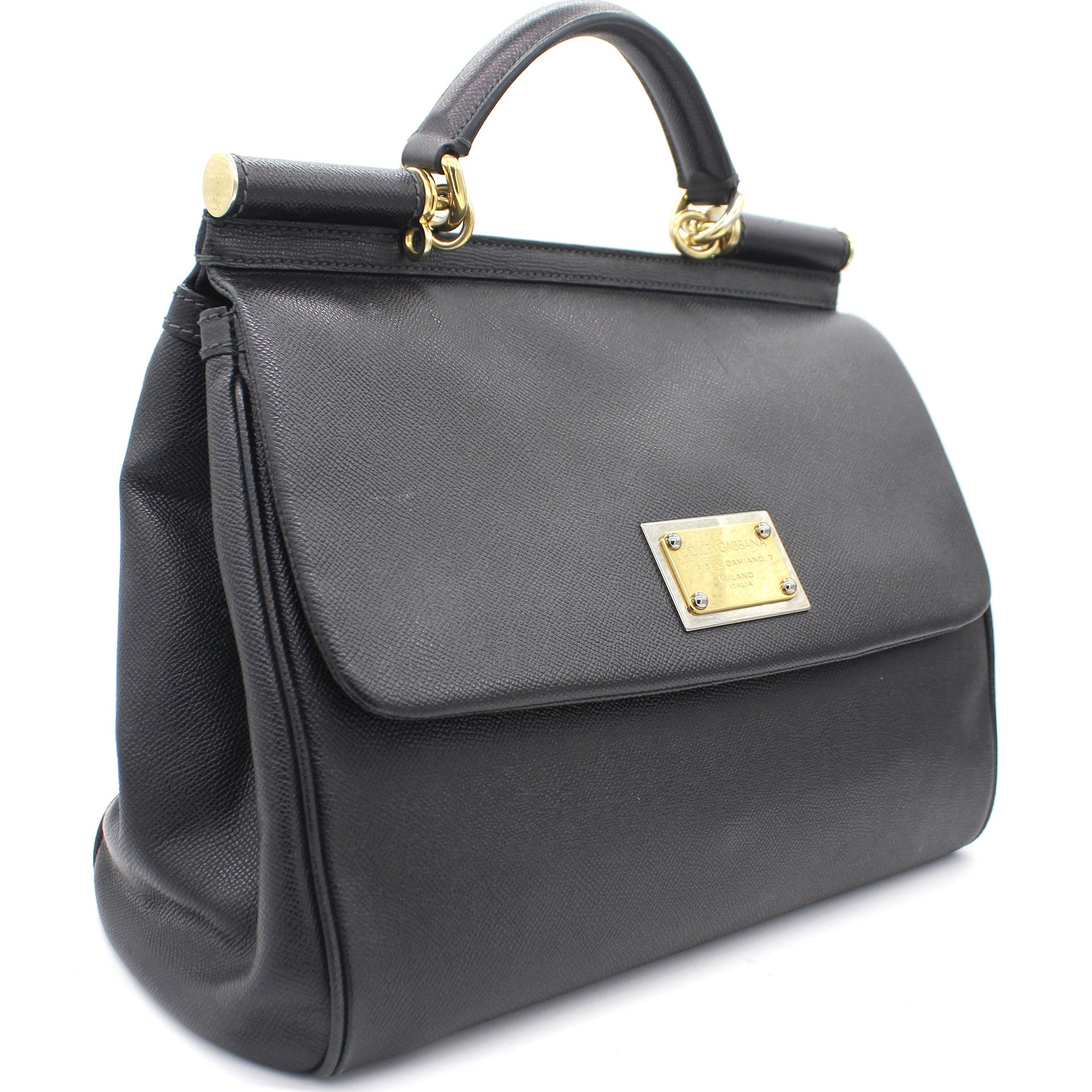 Dolce & Gabbana Sicily Large leather shoulder bag – STYLISHTOP
