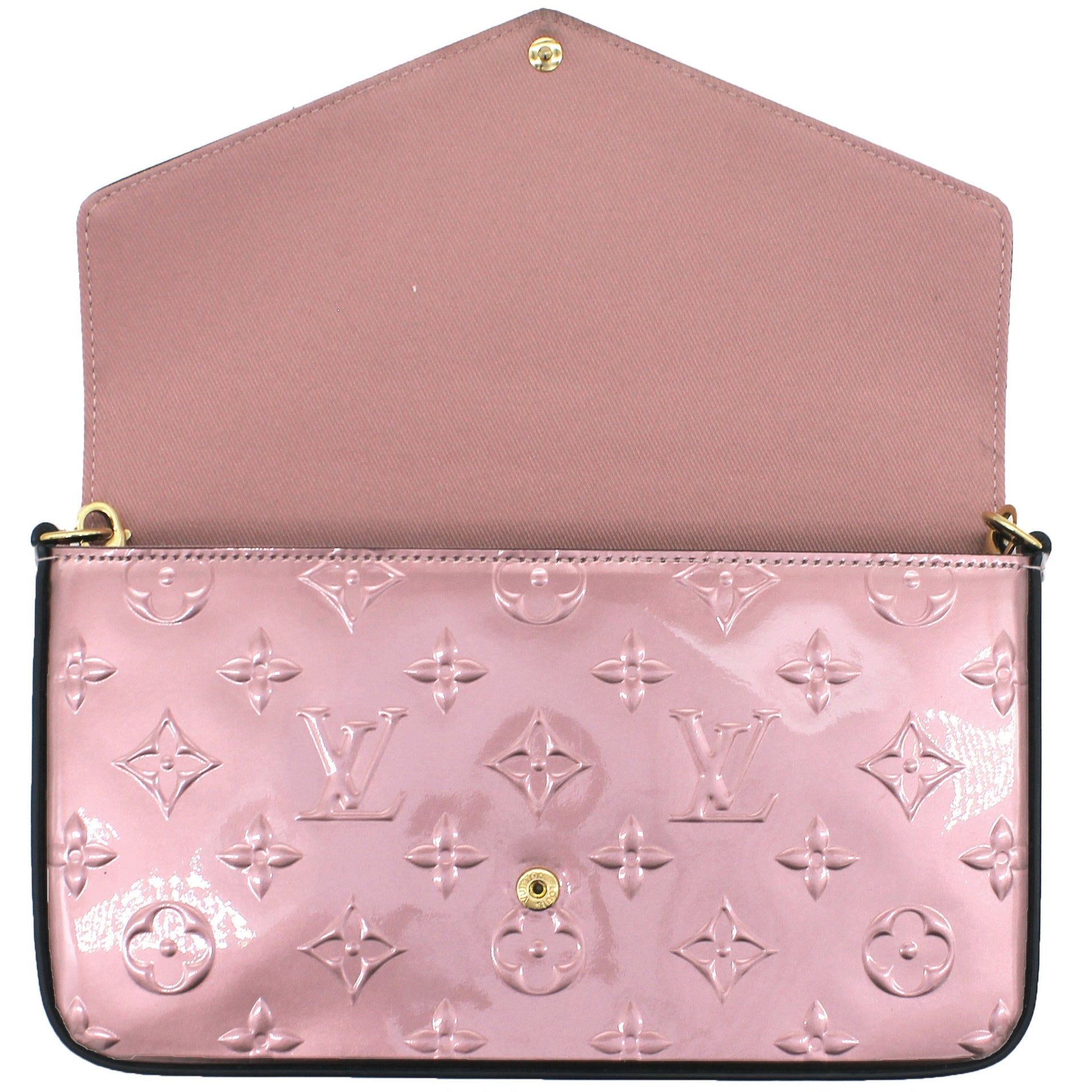 Louis Vuitton Felicie Pochette Monogram Vernis Pink 6102019