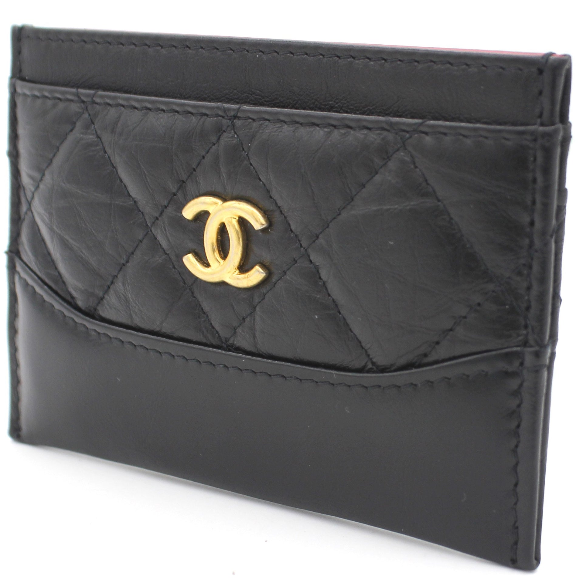 Chanel Aged Calfskin Quilted Gabrielle Card Holder Wallet – STYLISHTOP