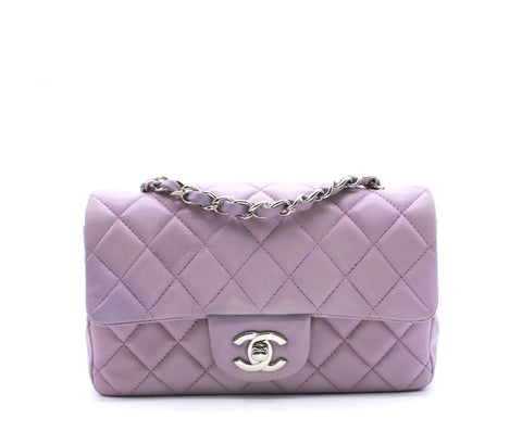 Chanel Classic Flap Mini Lambskin Light Purple