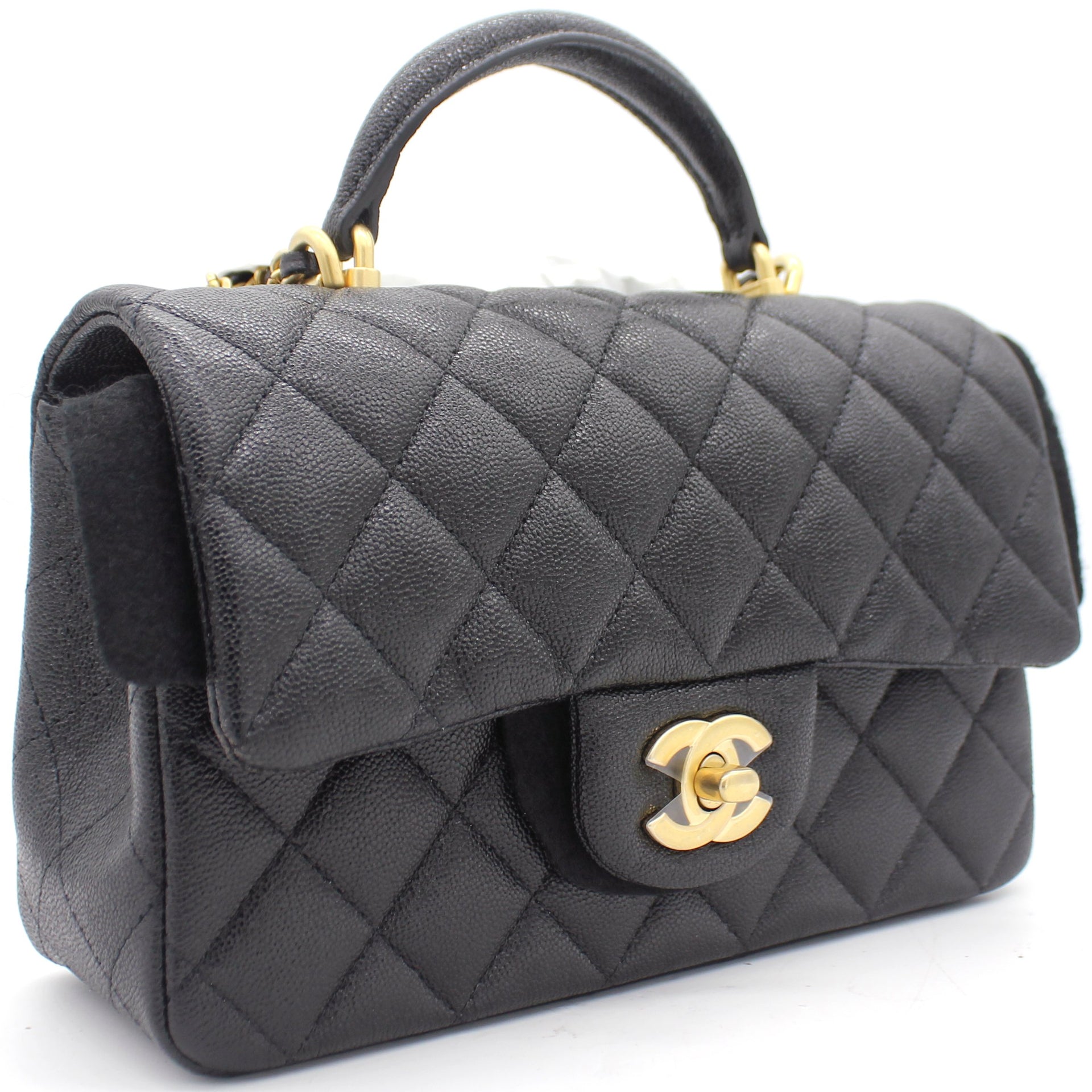 chanel flap bag with top handle price
