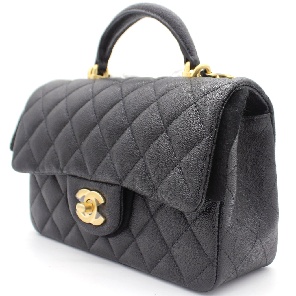 Chanel Gray Mini Flap Bag with Coco Crush Strap -PXL1483