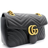 GG Marmont matelassé shoulder bag Black