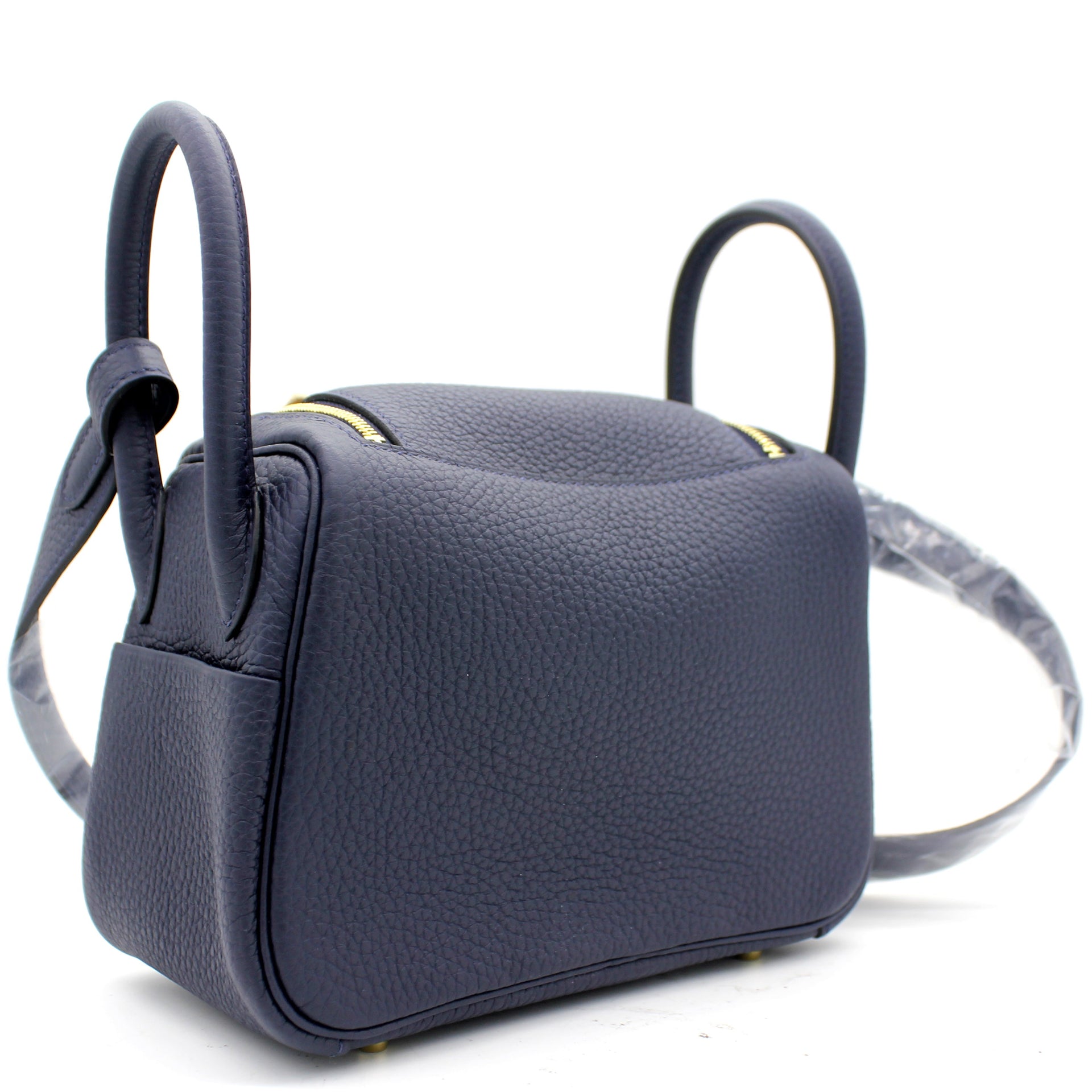 Hermès Clemence Mini Lindy 20 - Black Shoulder Bags, Handbags - HER432761