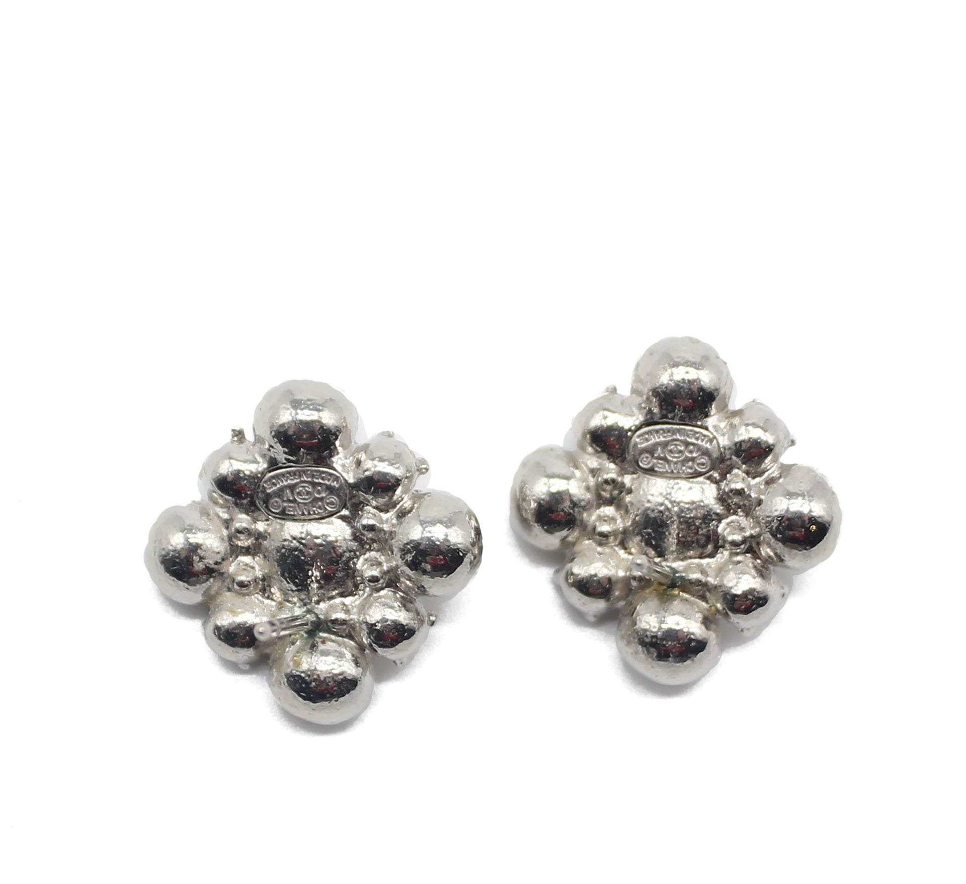 Chanel Crystal Flower Earrings