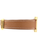 Epsom Leather Heure H PM Watch Gold