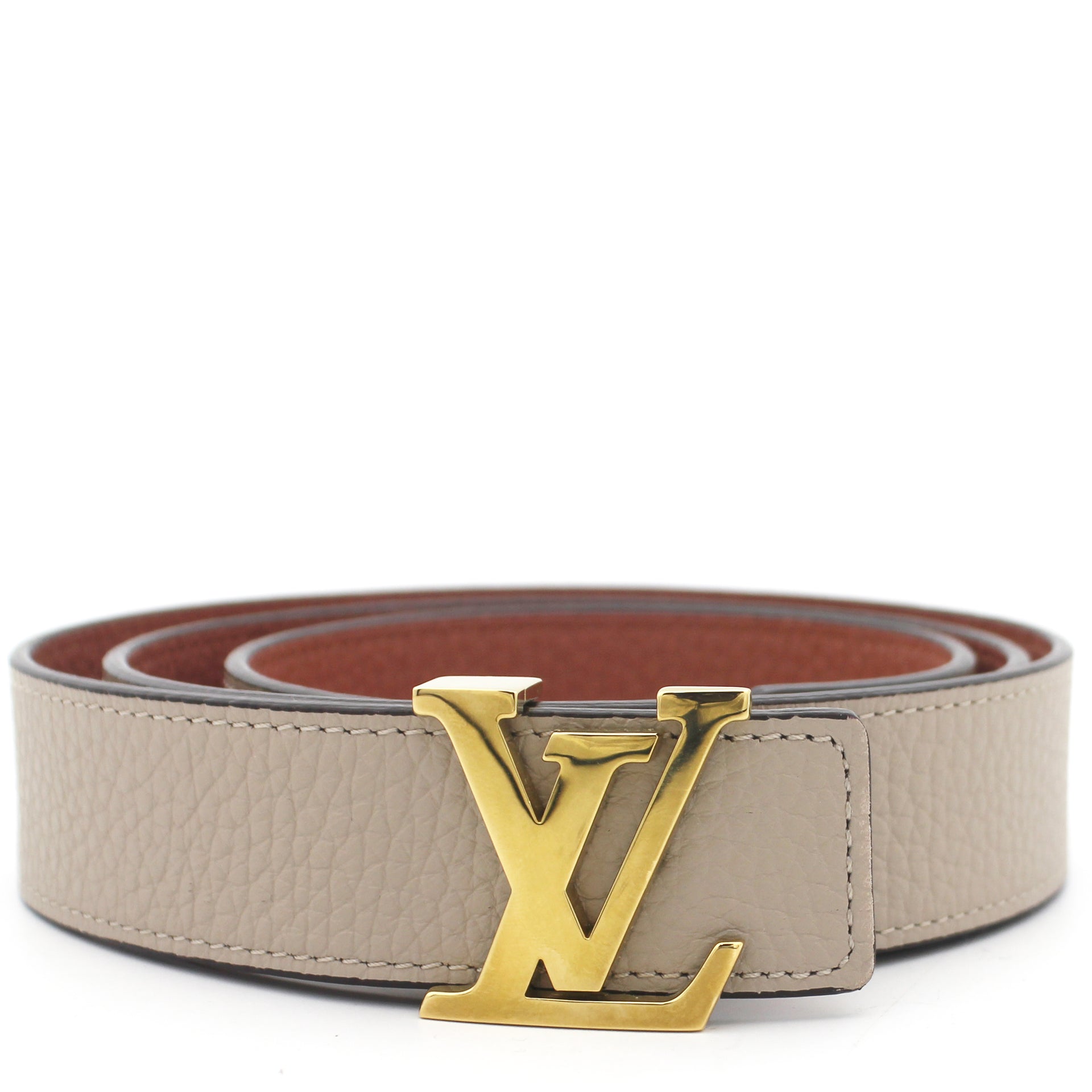 Louis Vuitton Damier Ebene Canvas LV Initiales Belt 100 CM Louis