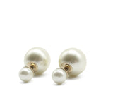 "Dior Tribales" Earrings with Gold Metal and Pearls