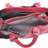 Pink Leather Tote