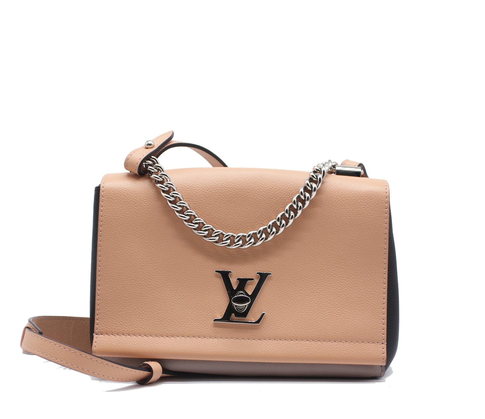 LOUIS VUITTON Lockme II BB Leather Handbag Pink ref.391825 - Joli Closet