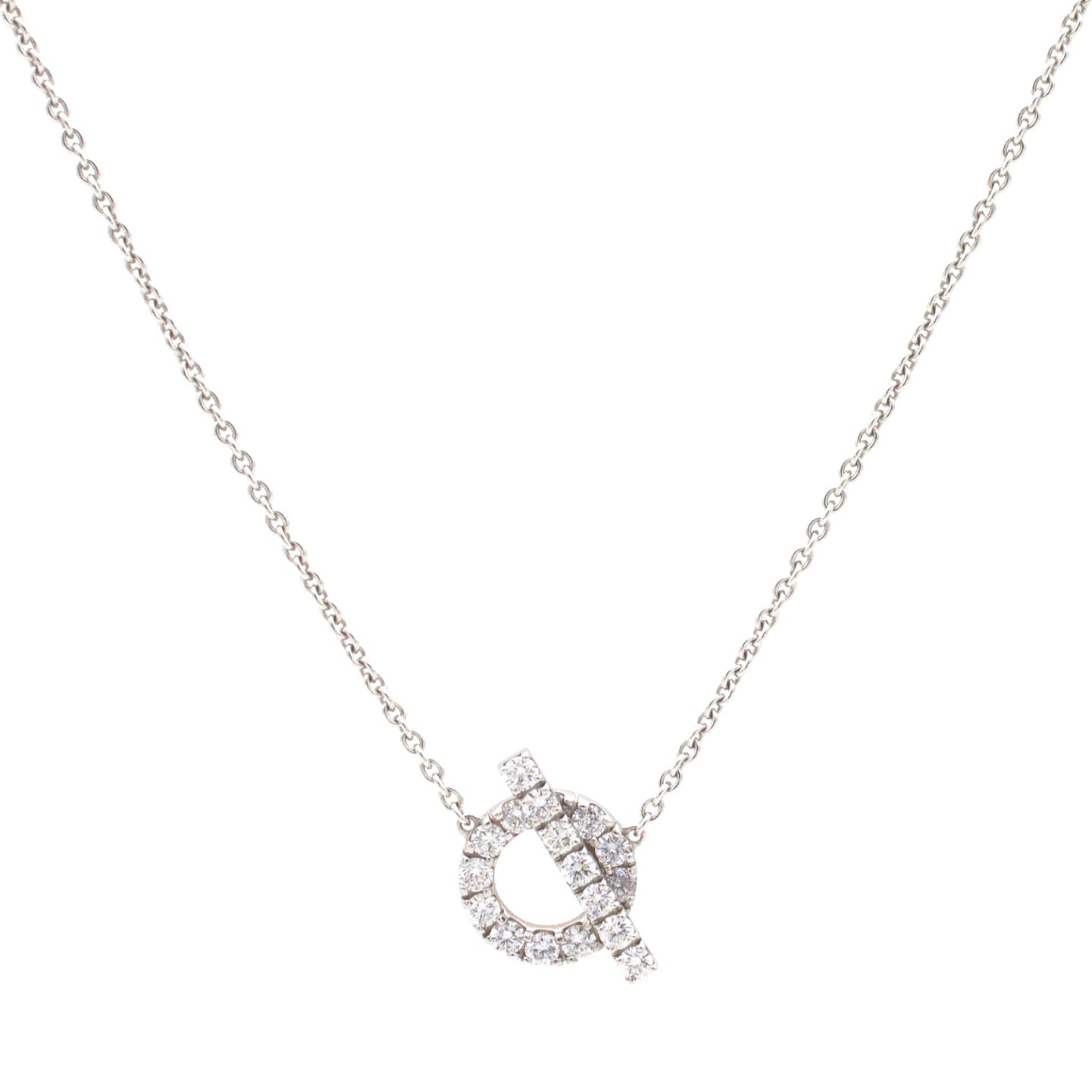 Finesse Pendant Diamond White Gold Necklace