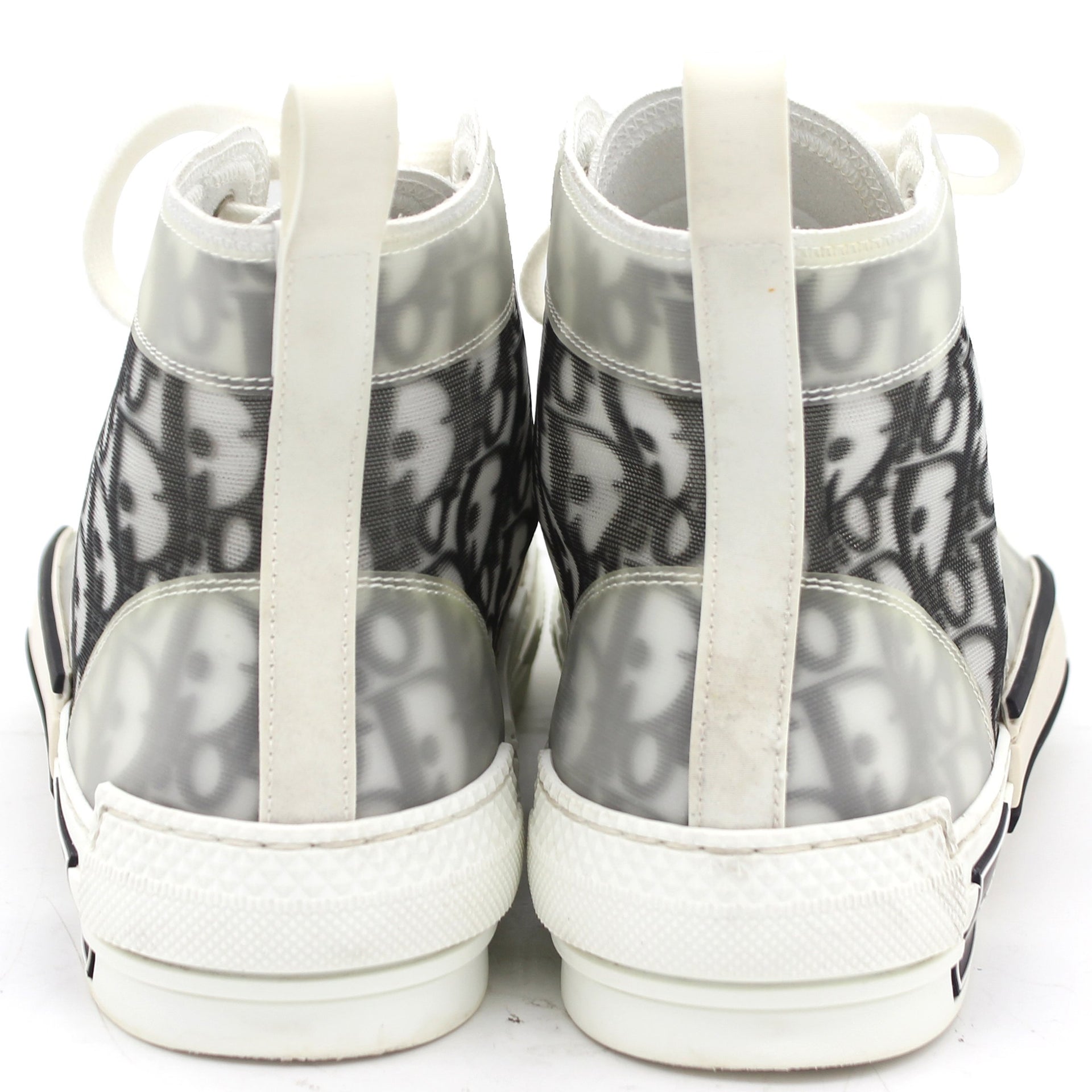 B23 High-top Sneaker White and Black Dior Oblique Canvas 38