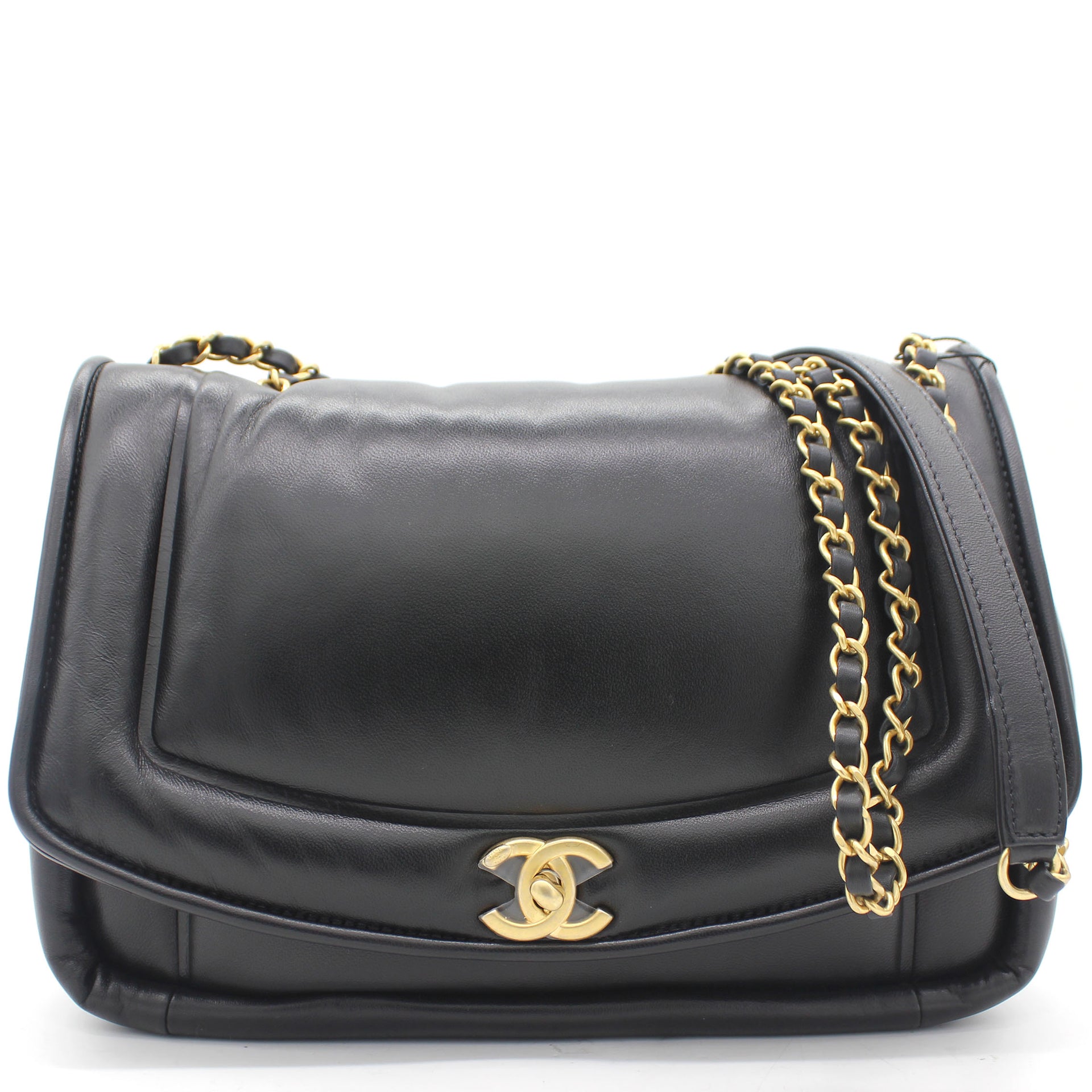 Chanel Medium Vintage Puffy Flap Bag In Black Lambskin – Stylishtop