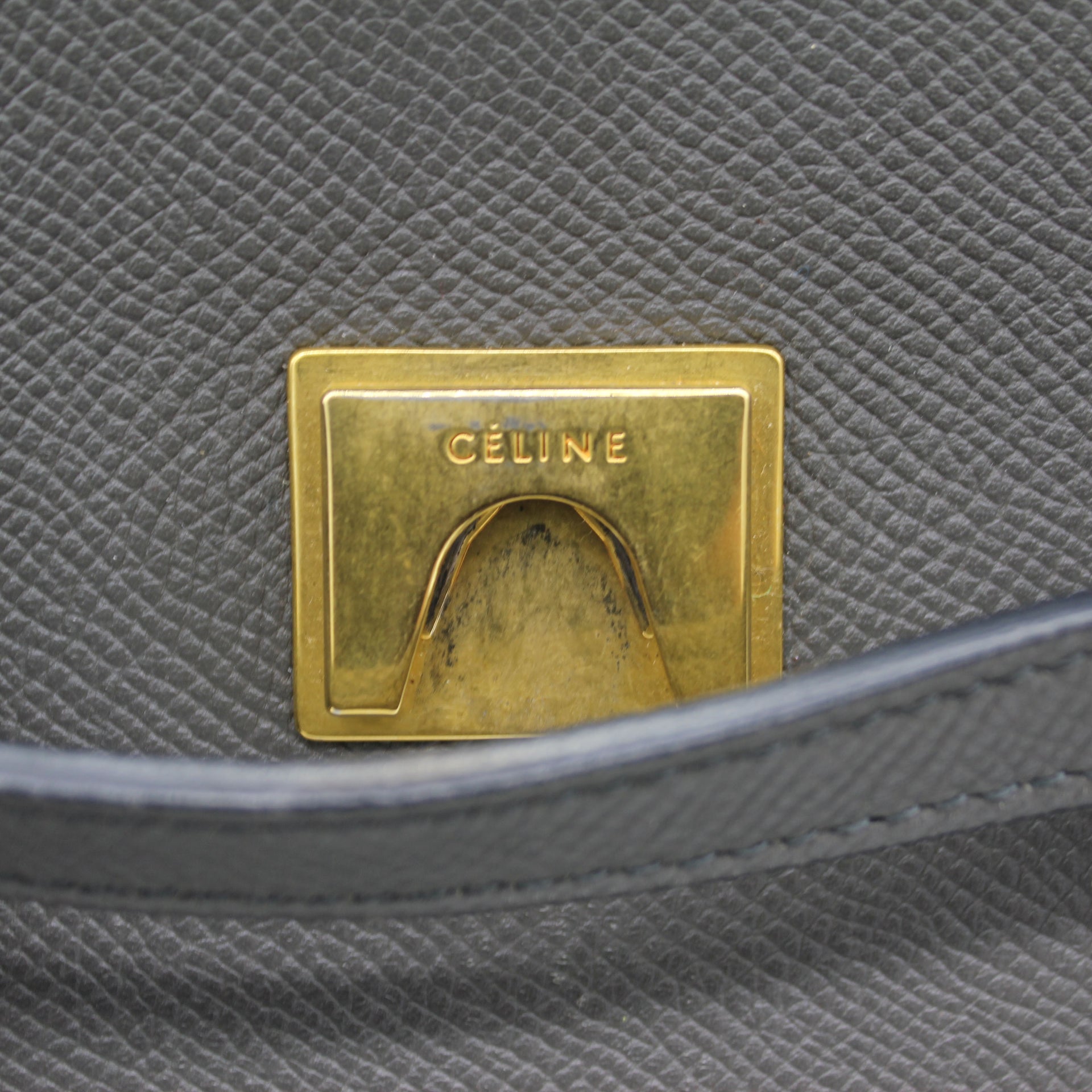 Grained Calfskin Micro Belt Bag Grey