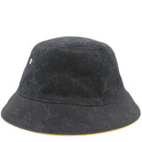 Chapo Monogram Black Denim Reversible Bucket Hat