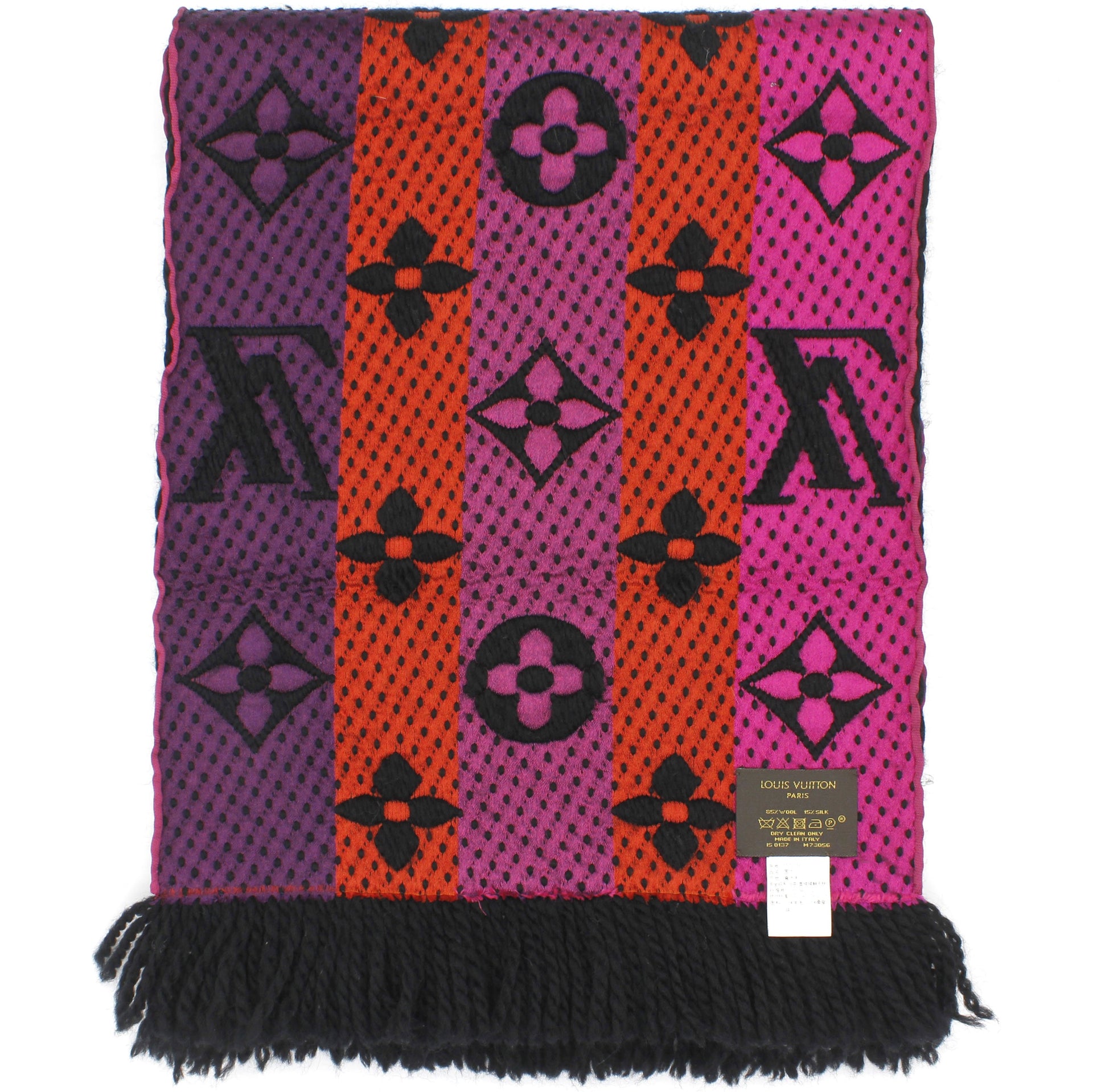 Louis Vuitton Rainbow Logomania Scarf Wool & Silk