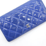 Chanel L-Yen Wallet Quilted Patent Leather Wallet