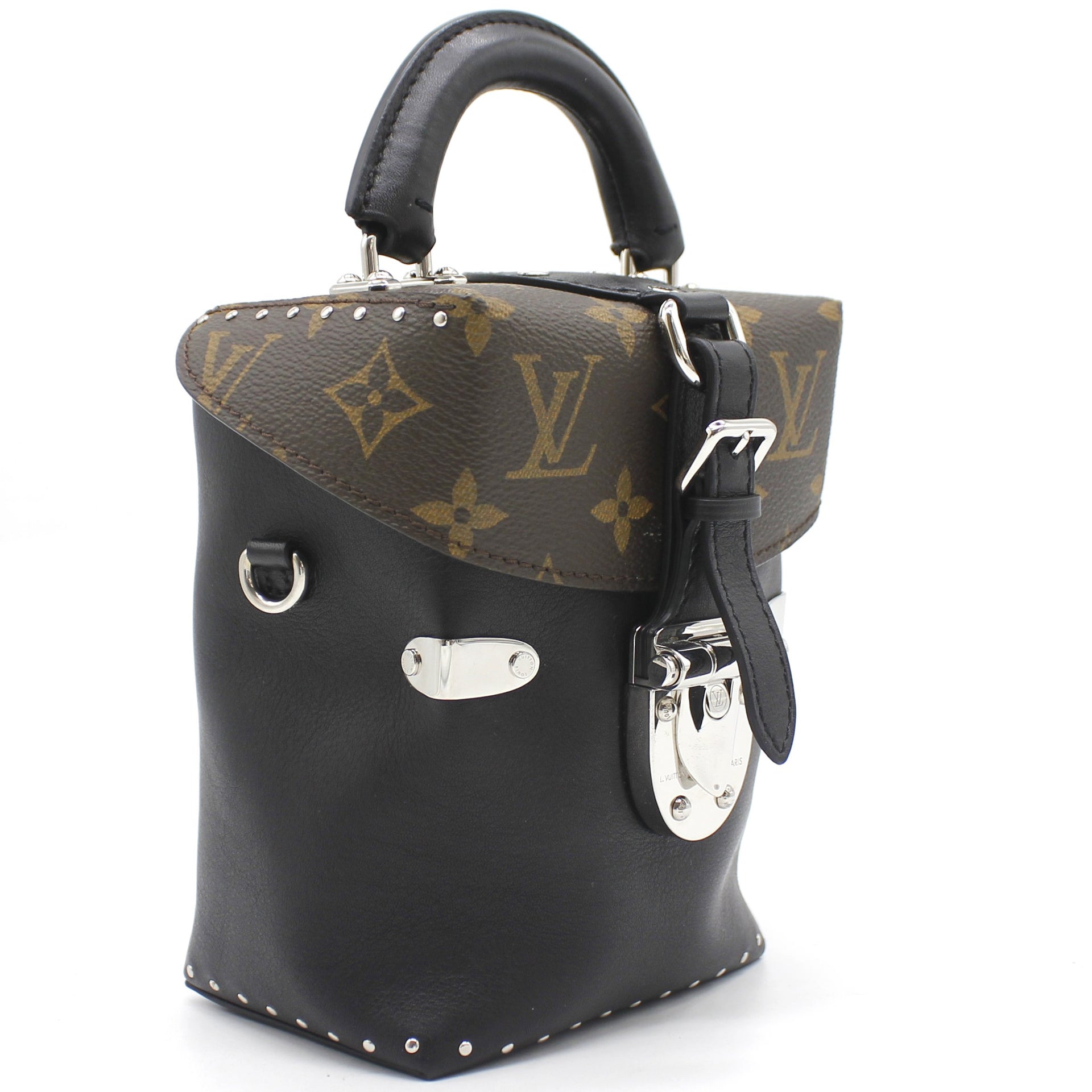 Louis+Vuitton+Camera+Box+Canvas+Top+Handle+Bag+for+Women for sale online