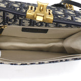 Oblique DiorAddict Flap Bag Black