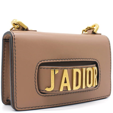 Christian Dior Calfskin J'Adior Chain Flap Bag Black Mini