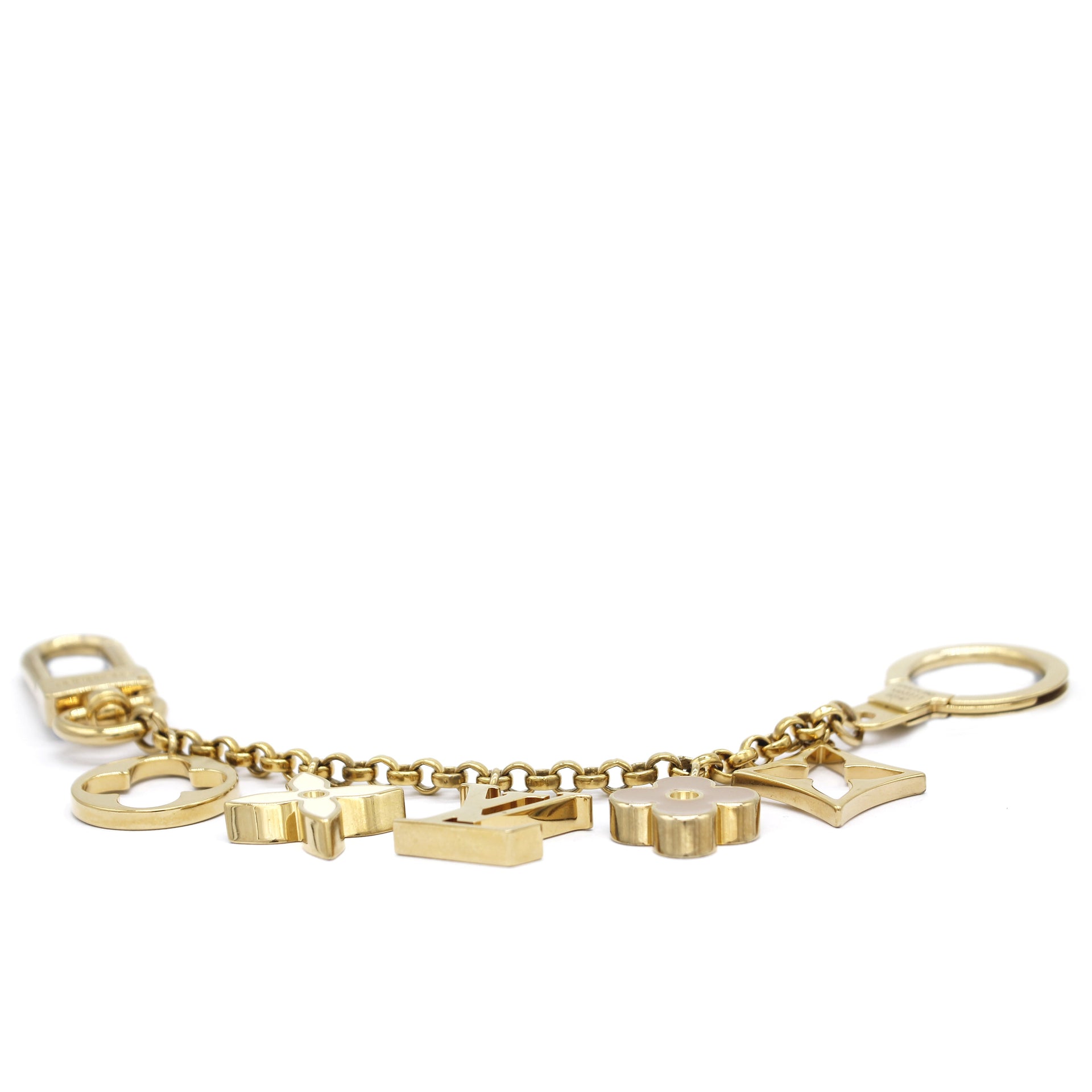LOUIS VUITTON Chain Fleur de Monogram Charm Gold M65111 LV Auth am459b  Golden Metal ref.633244 - Joli Closet