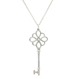 Knot Key Necklace Silver