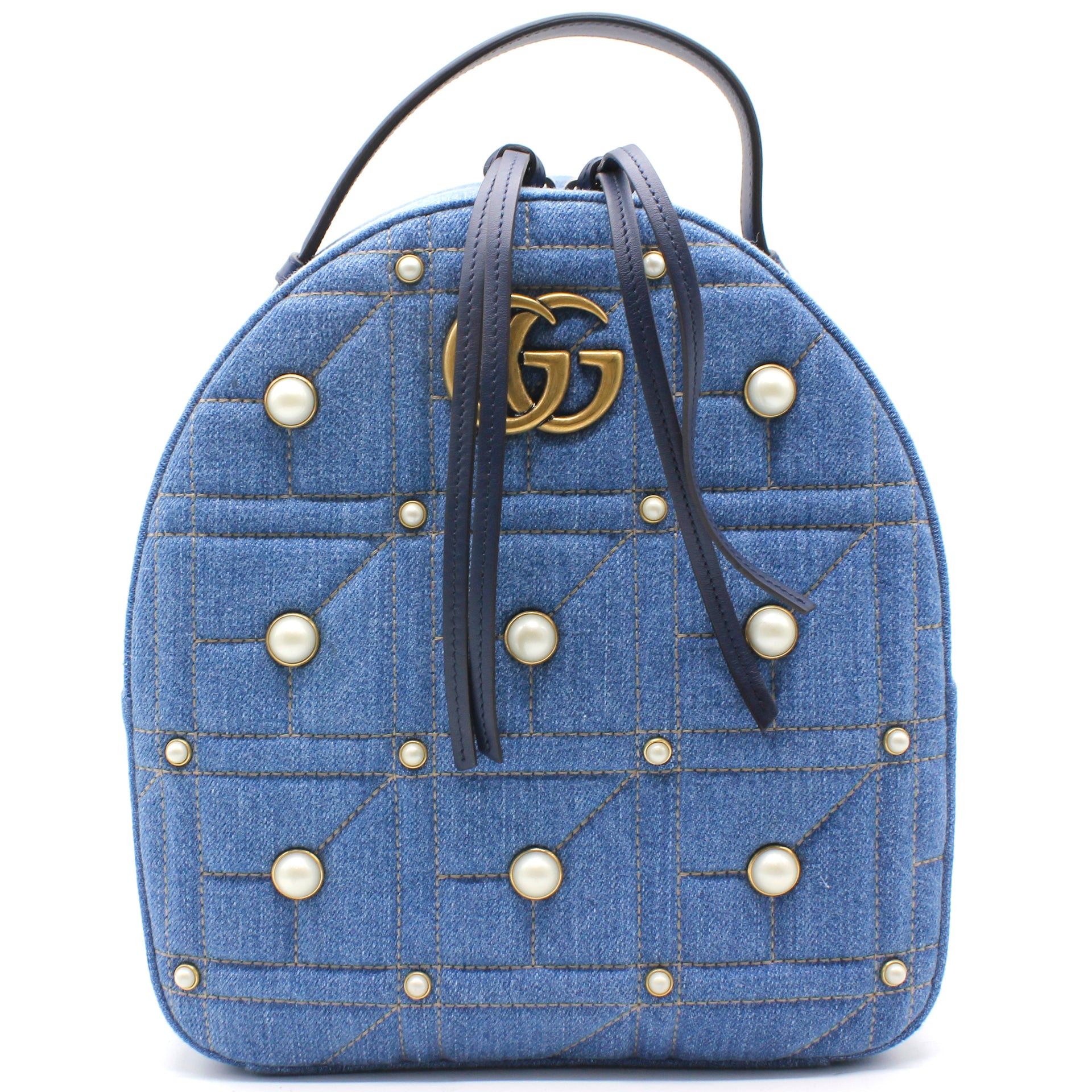 Gucci Bamboo Denim Monogram Bag | First State Auctions Australia