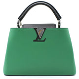Louis Vuitton Taurillon Capucines BB Green and Black
