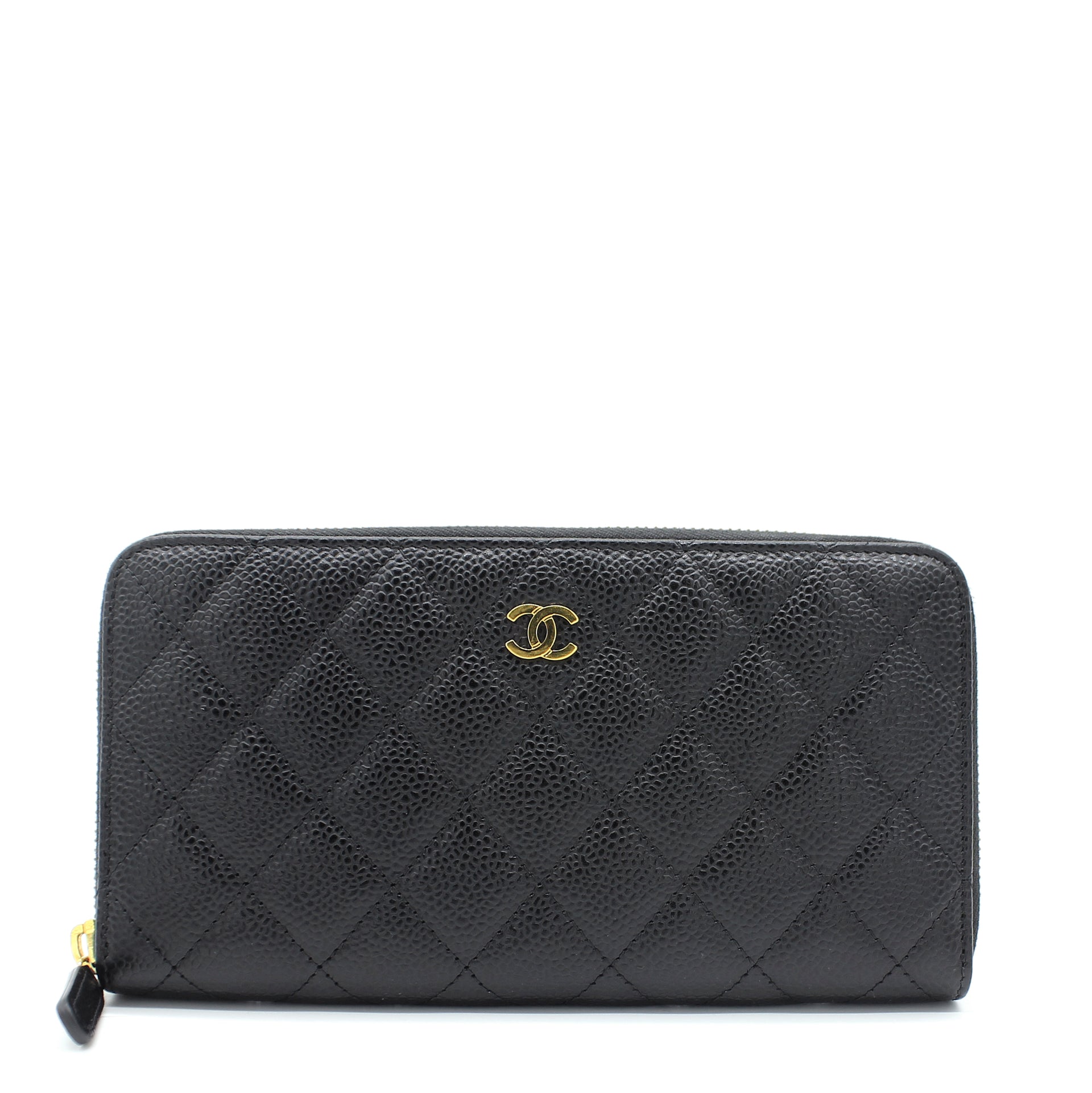 Caviar Quilted Large Gusset Zip Around Wallet – STYLISHTOP