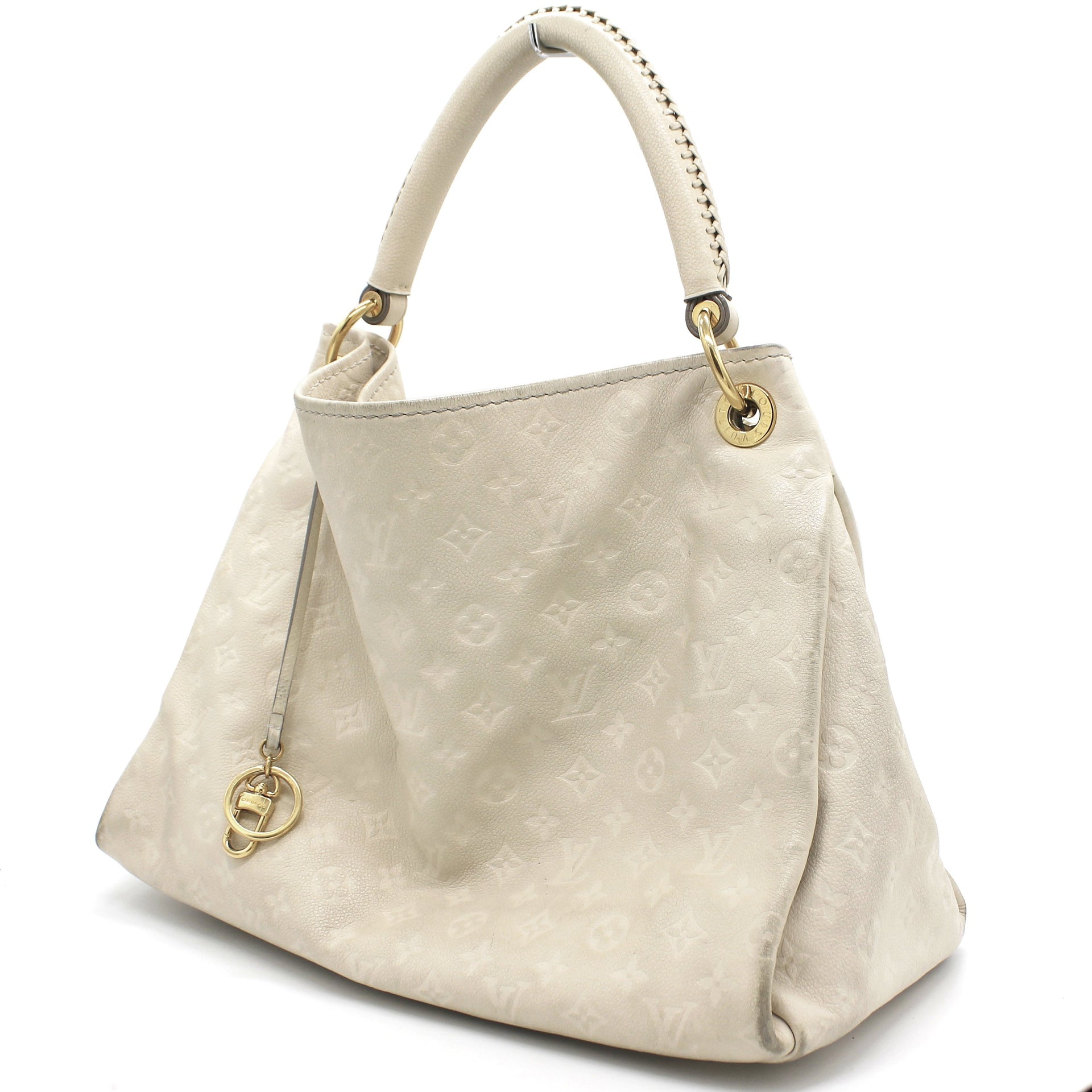 Louis Vuitton - Authenticated Artsy Handbag - Leather White for Women, Very Good Condition