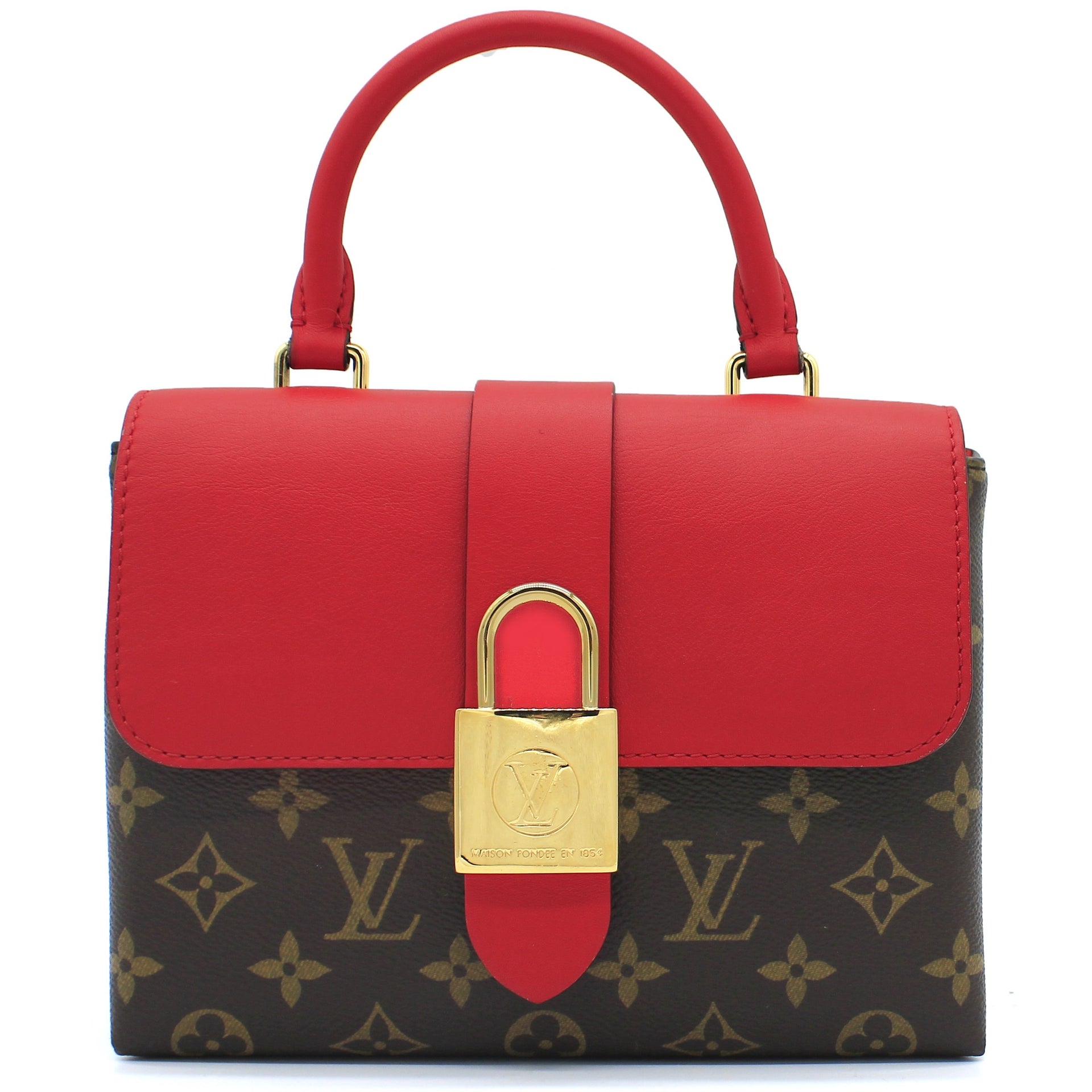 Louis Vuitton Locky BB Monogram and Red Leather – STYLISHTOP