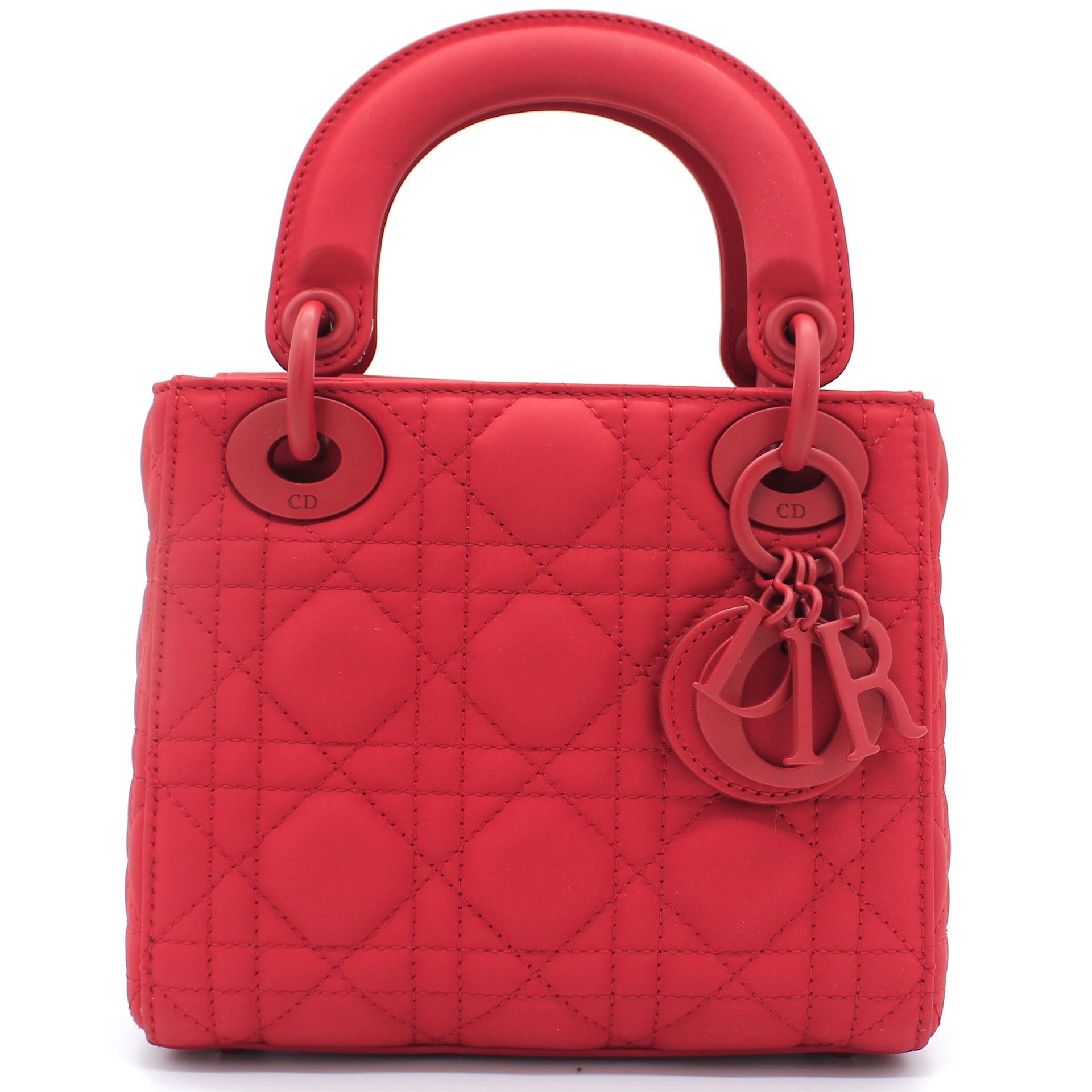 Christian Dior Lady Dior Mini Ultra-Matte Bag Red – Stylishtop